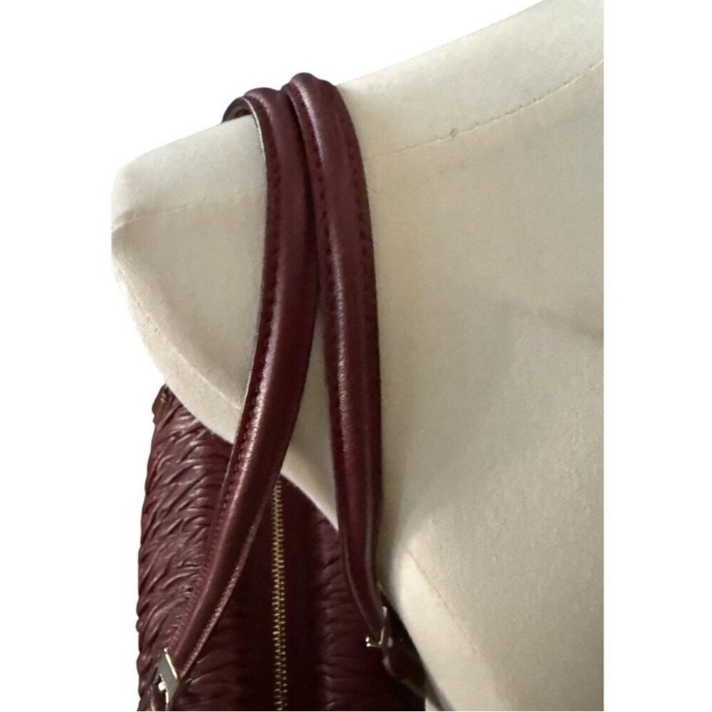 ✨LOW START✨ COACH The Madison Brick Red Gathered Twist Leather Bag - Picture 9 of 13
